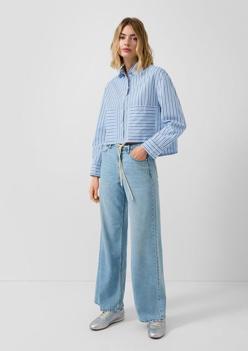 Immagine prodotto s.Oliver Bluse Verkürzte Popeline-Bluse im Relaxed Fit (40)