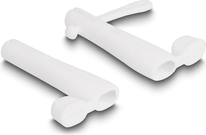 Produktbild Delock Staubschutz für USB Type-C™ Stecker und Apple Lightning™ Stecker Set 2 Stück weiss (0.05 m, USB 3.0)