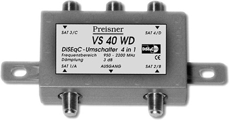 Actual product image Televes VS40WD Kabelspalter oder -kombinator Kabelkombinierer