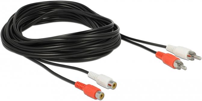 Produktbild Delock 85807 Audio-Kabel 2 x RCA (5 m, Cinch Kabel)