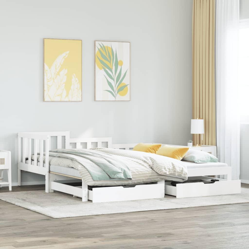 VidaXL, Sofa, Tagesbett Ausziehbar mit Schubladen (2.5-Sitzer)