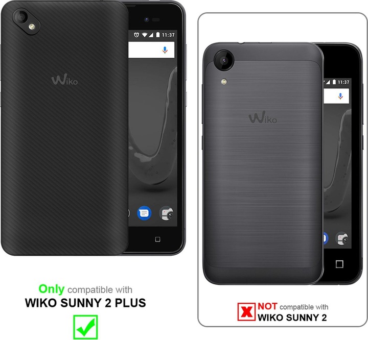 Actual product image Cadorabo Display protection glass (1 Piece, Wiko Sunny 2 Plus)