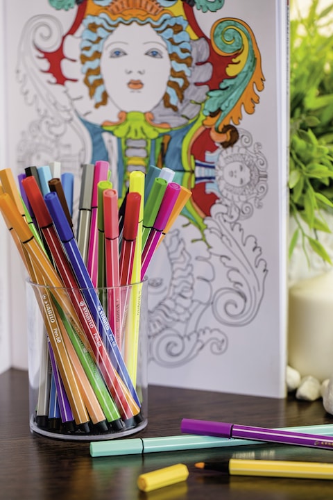 Image du produit STABILO Pen 68 Feutre Premium (Jaune, Vert, Bleu, Noir, Rouge, Turquoise, Marron, 6 x)