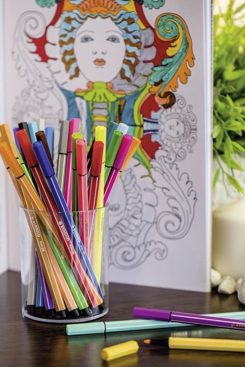 Produktbild STABILO Pen 68 Premium-Filzstift (Rot, Schwarz, Grün, Blau, Braun, Gelb, Türkis, 6 x)