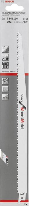 Produktbild Bosch Professional Zubehör Säbelsägeblatt S 1411 DF, Heavy for Wood and Metal, 2er-Pack