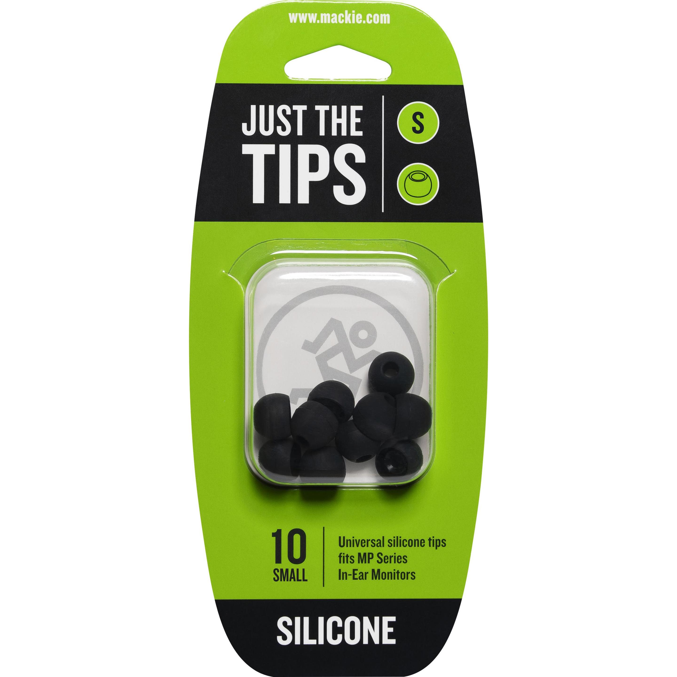 Mackie MP & CR Buds Small Silicone Black Tips Kit, Headset Zubehör