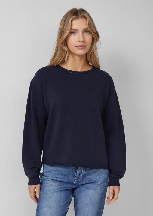 Produktbild s.Oliver Sweatshirt Sweatshirt im Relaxed Fit mit Rollsaum (48)