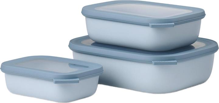 Produktbild Rosti Mepal Mepal - Cirqula Low Rect Bowl Set​ -Nordic Blue (14595) (3.50 l)