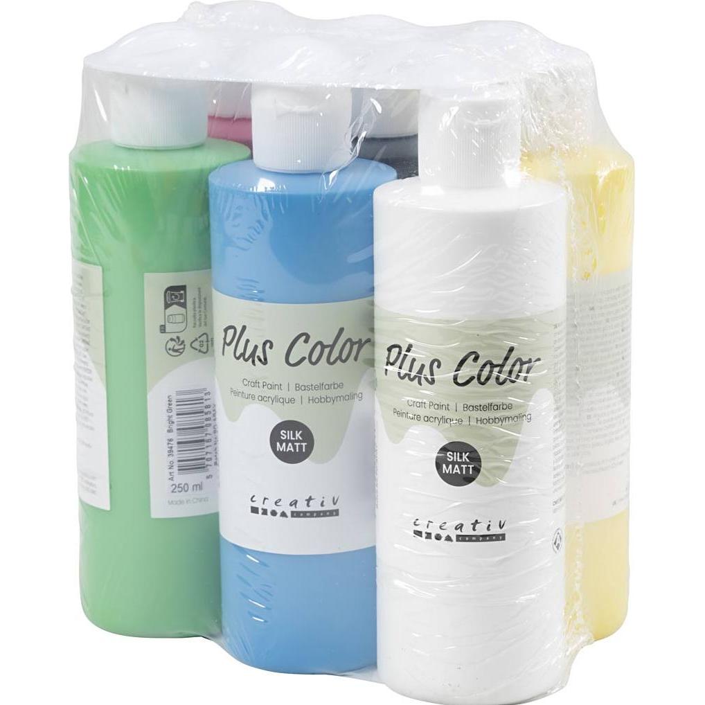 Plus Color, Colore + Vernice per fai da te, Craft Paint (250 ml)