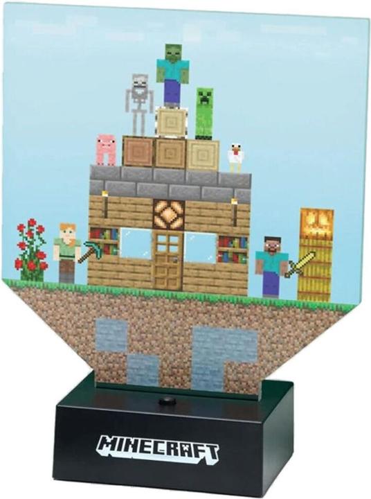 Actual product image Paladone Products Minecraft Build a Level lamp and 140 stickers