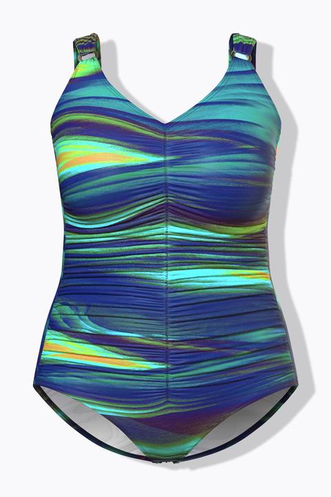 Actual product image Ulla Popken Gathered Front Swimsuit (44)