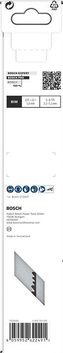 Actual product image Bosch Professional Zubehör PRO Multi Material Demolition S1110VF blade, 1.6 x 22 x 225 mm, 2 pcs.