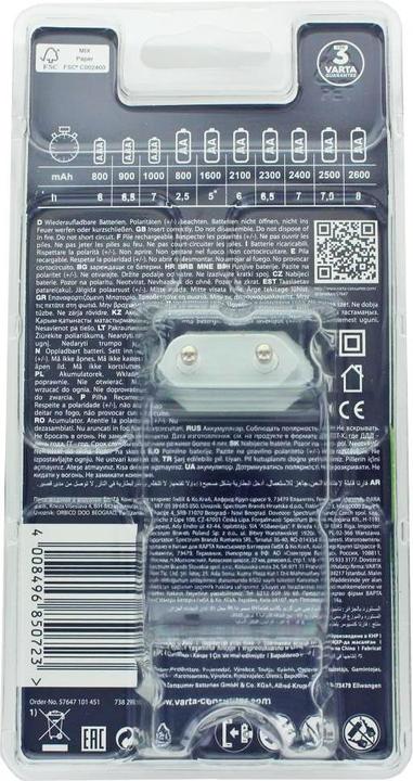Produktbild Varta Easy Energy Stecker-Ladegerät inklusive 4 Stück Mignon AA Ready2use 2100mAh Akku (4 Stk., 2100 mAh, Ladegerät inkl. Akku)