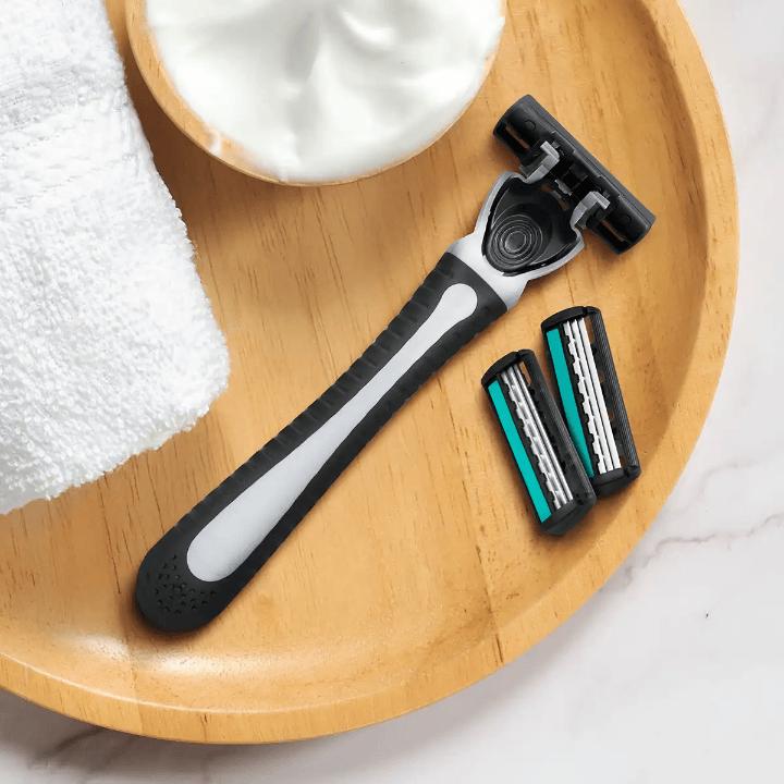Actual product image Smooth Shaver Razor men 3 blades 21pcs