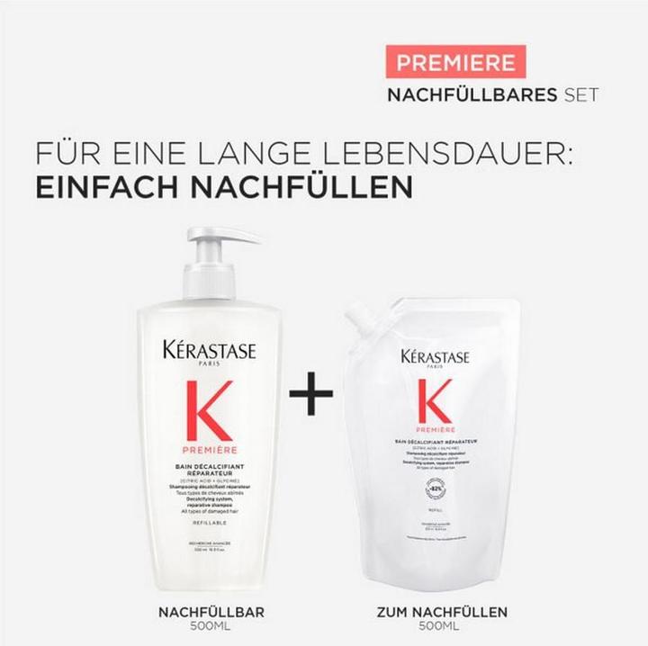 Actual product image Kérastase Bain Decalcifiant refill set (Liquid shampoo, 1000 ml)