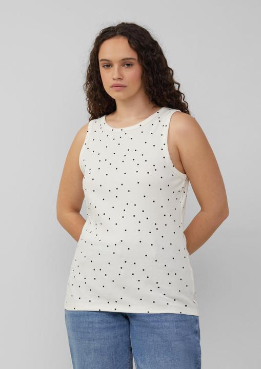 Produktbild S.Oliver T-Shirt Geripptes Tanktop mit All-over-Print (54)