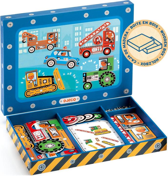 Actual product image Djeco Tap Tap Fahrzeuge (Multilingual)