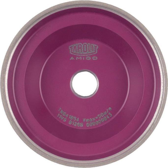 Tyrolit, Schleifmittel, Schleiftopf AMIGO 100 mm Hochl.St. geh., HSS, Un-/Nl.St. geh. 126 Bohrung 20 mm (B126)