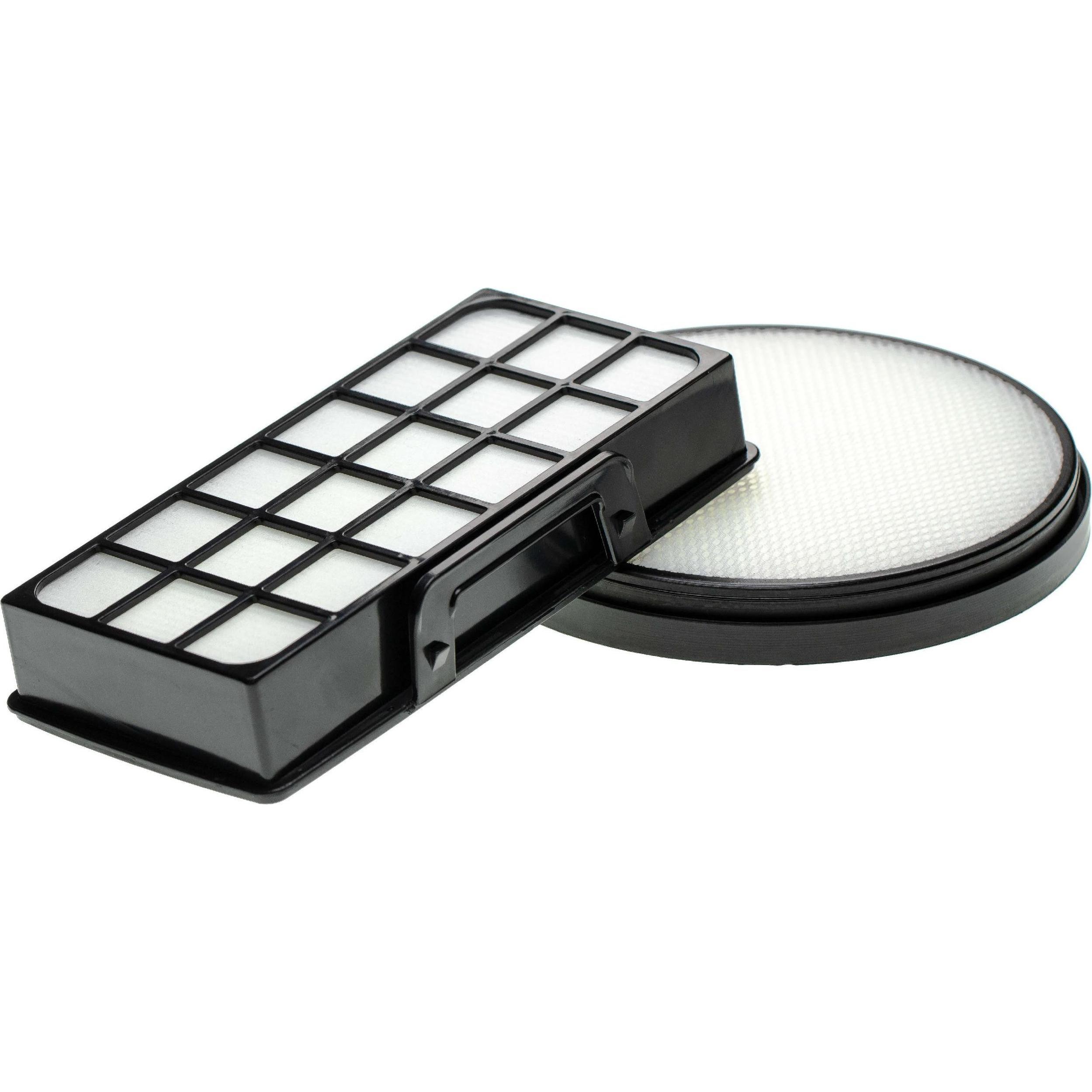 AccuCell Filterset (Vormotor- + Abluftfilter) für Rowenta wie ZR006001, Staubsauger Zubehör, Weiss