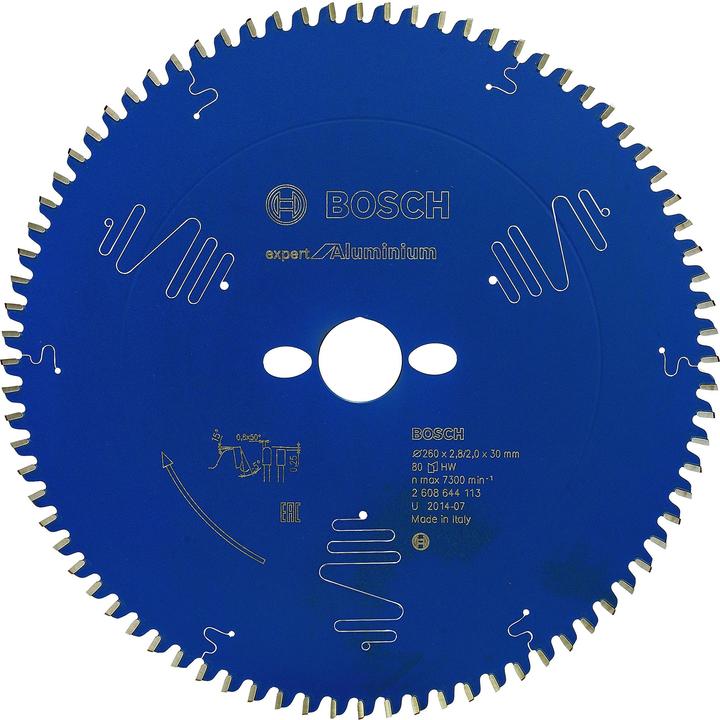 Produktbild Bosch Professional Zubehör Kreissägeblatt Expert for Aluminium, 260 x 30 x 2,8 mm, 80