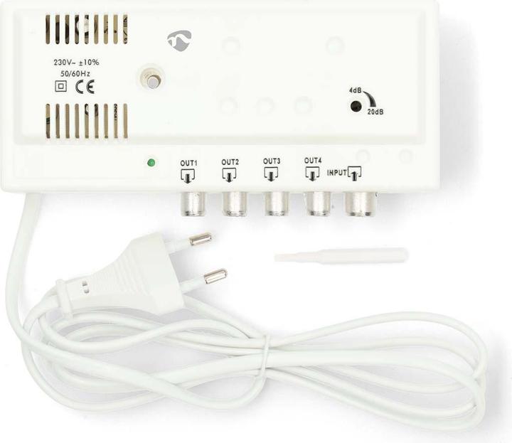 Actual product image Nedis CATV-Verstärker | Verstärkung dBi (bei Antennenkabel): 20 dB | 47 - 694 MHz | Anzahl der Ausgä (Amplifier)