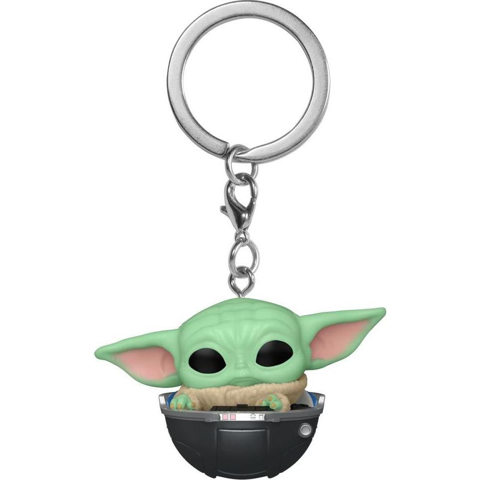 Funko, Herren, Schlüsselanhänger, Star Wars: The Mandalorian POP! Vinyl Schlüsselanhänger 4 cm Grogu Display (12), Mehrf...
