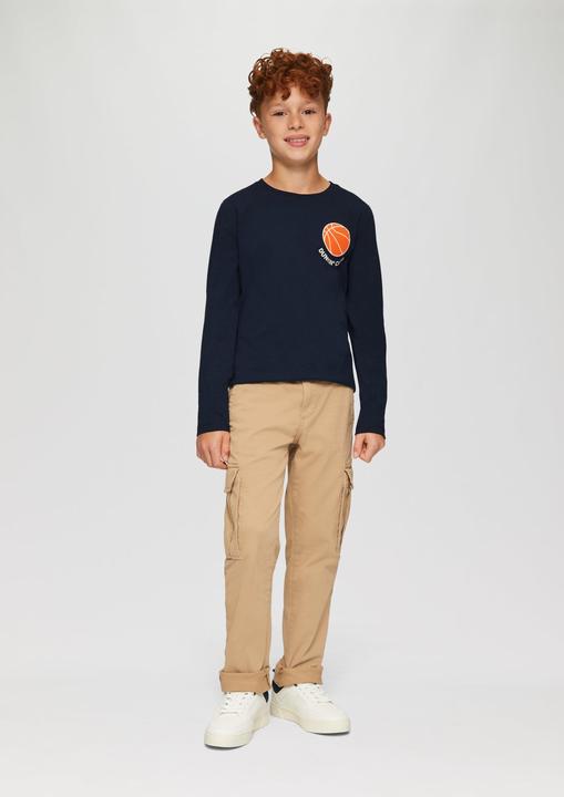 Produktbild s.Oliver T-Shirt Langarmshirt mit gummiertem Print (M)