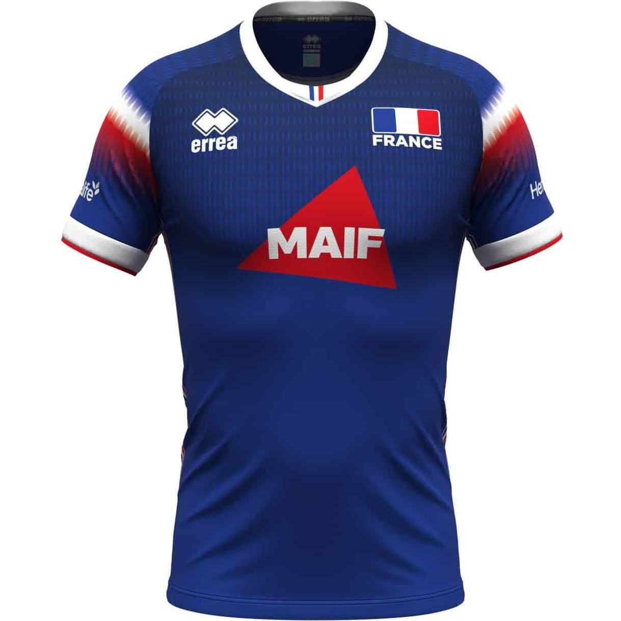 Errea, Herren, Fussballtrikot, heimtrikot france 2024/25 (XXL), Mehrfarbig, XXL