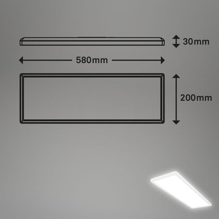 Produktbild Briloner Ultra flat LED Panel with backlight effect + Microwave (3000 lm)