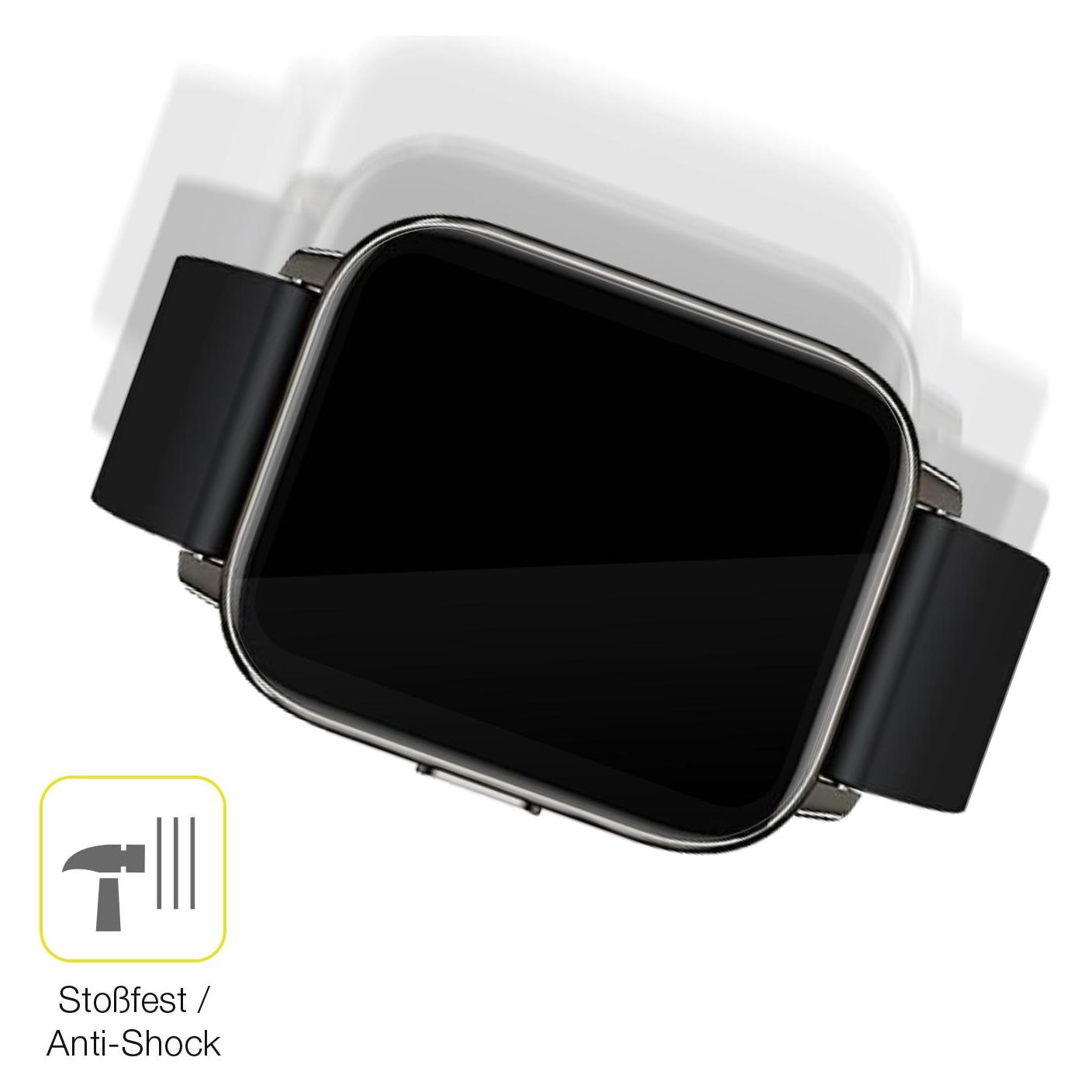 Dipos FLEX Pellicola Protettiva Per Rinsmola Smartwatch 1,69 Pollici (2 Pezzi) - Copertura 3D Antiurto, Trasparente
