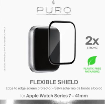 Actual product image Puro Protective glass for Apple Watch 41mm, 9H hardness