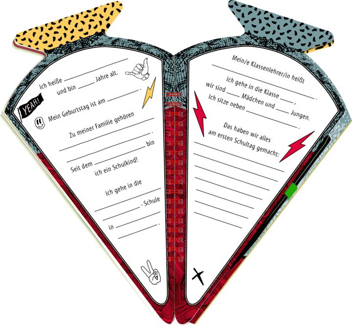 Actual product image School cone scratch book