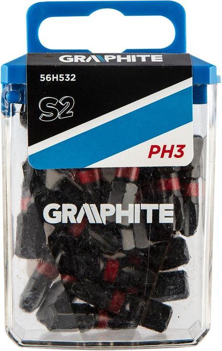 Produktbild Graphite screwdriver bit (Impact bits PH3 x 25 mm, 20 pcs.)