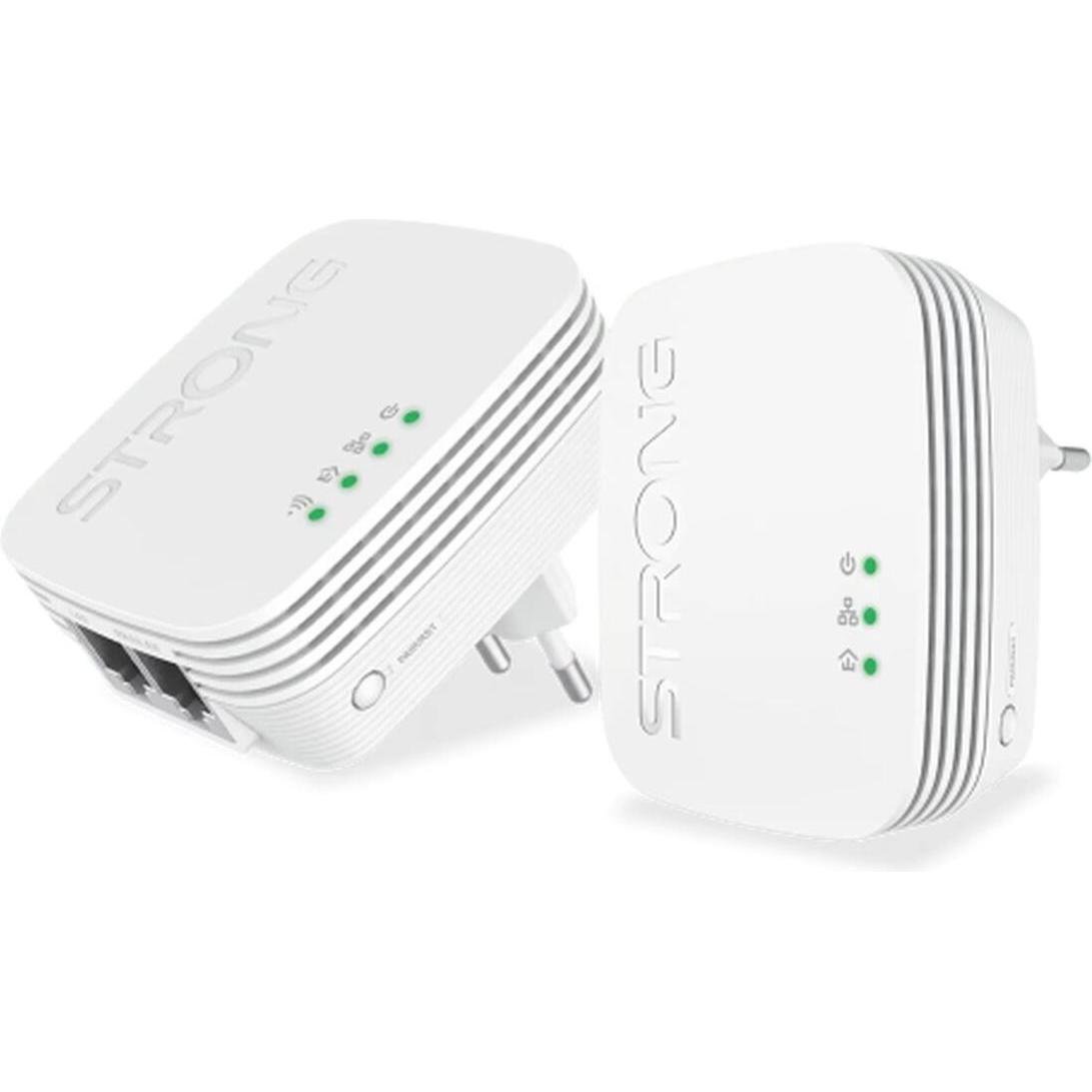 Strong Powerline 600 Duo Mini (PL600MDUO) (600 Mbit/S), Powerline, Bianco