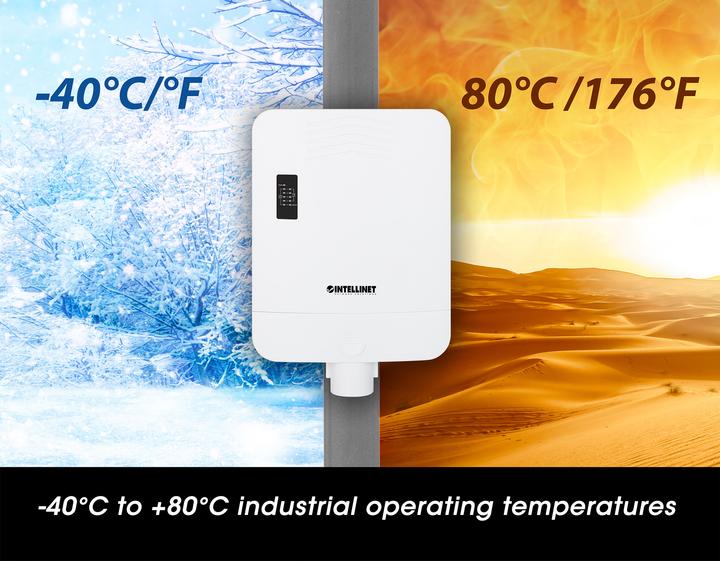 Immagine prodotto Intellinet Switch PoE Gig Passthrough a 5 porte per esterni (5 Porti)