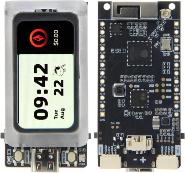 Immagine prodotto Lilygo T-Display AMOLED Lite ESP32-S3 con display da 1,47 pollici