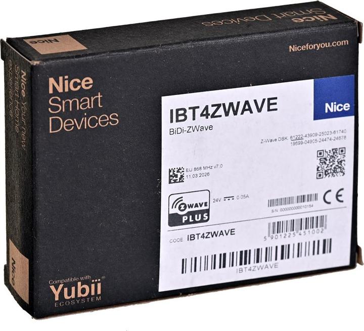 Actual product image Nice Inteligentny przycisk BiDi Z-Wave (FGT4B-001 IBT4ZWAVE 868 4 Mhz) (Device-specific remote control, Radio Frequency (RF))