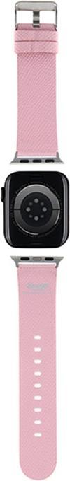 Productafbeelding Hello Kitty Pasek HKAWMPGKHP Apple Watch 38/40/41mm różowy/roze bandje Kitty Head (41 mm, 38 mm, 40 mm, Roestvrij staal, Kunstleer)