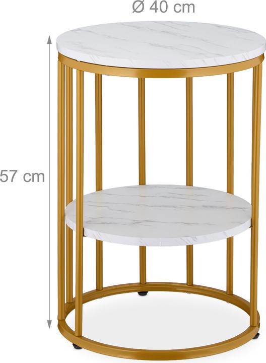 Actual product image Relaxdays Side Table (40 x 40 x 57 cm)