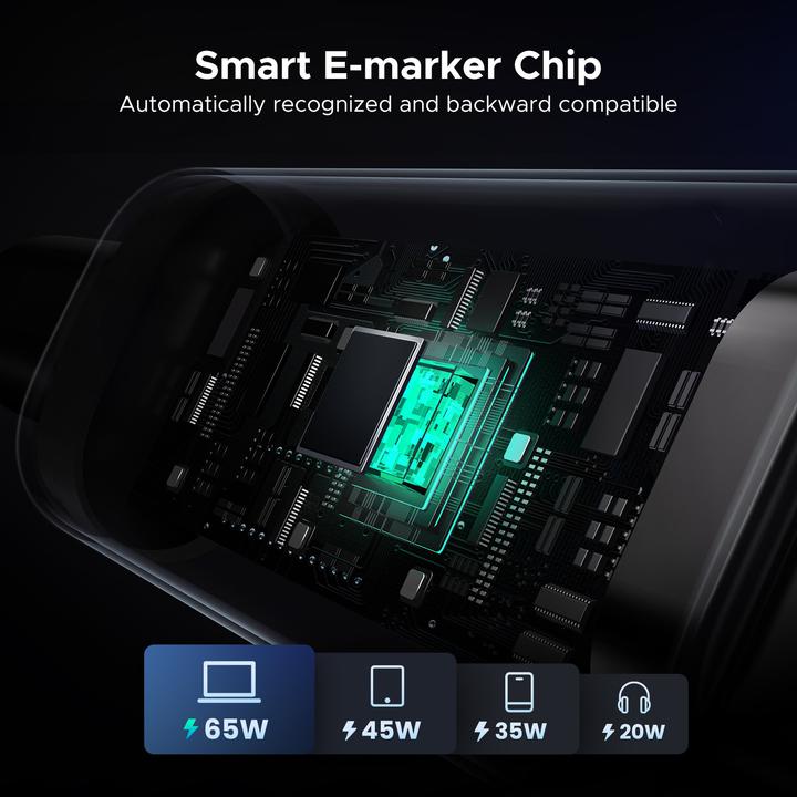 Actual product image Ugreen USB C — USB C (1 m, USB 2.0, 100 W)