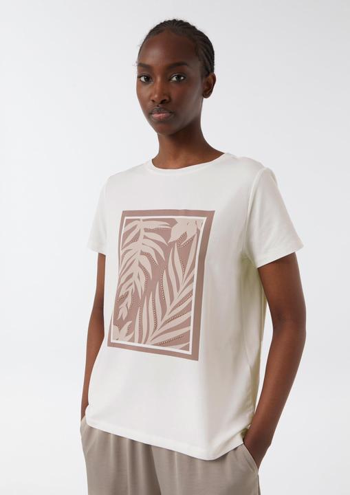 Immagine prodotto Comma T-Shirt T-Shirt aus Baumwollmix mit Schmucksteinen (42)