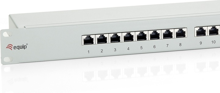Produktbild equip 19" Patchpanel: 24 Port, 1HE, grau