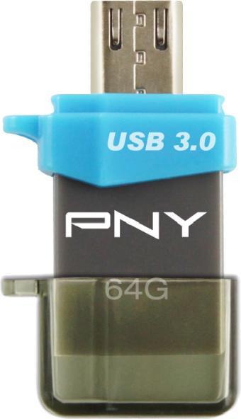 Produktbild PNY DUO-LINK OTG OU3 64GB USB3.0 (64 GB, Micro USB-B, USB-A)