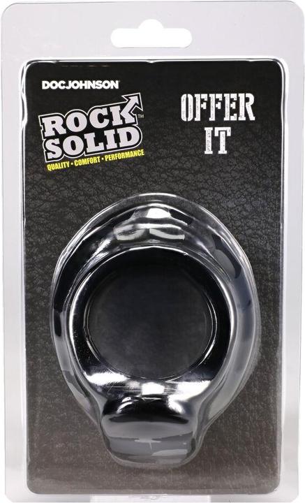Produktbild Doc Johnson Offer It - Silicone Cockring - Black (9.10 cm)