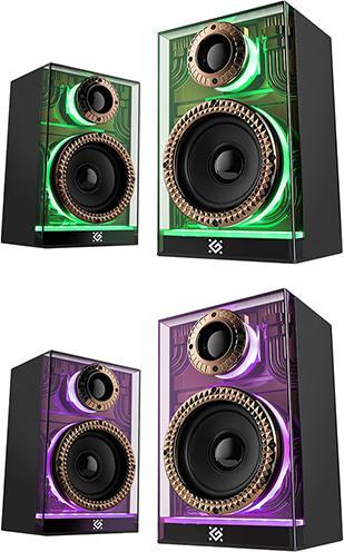 Produktbild Defender Lautsprechers FUTURO, 2.0, 20W, schwarz, AUX/Bluetooth, Hintergrundbeleuchtung