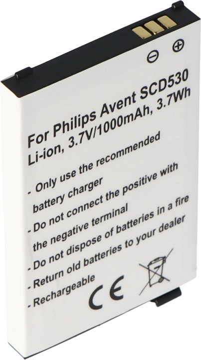Actual product image Philips Avent Battery Avent SCD530 Li-Ion battery BYD006649, BYD001743