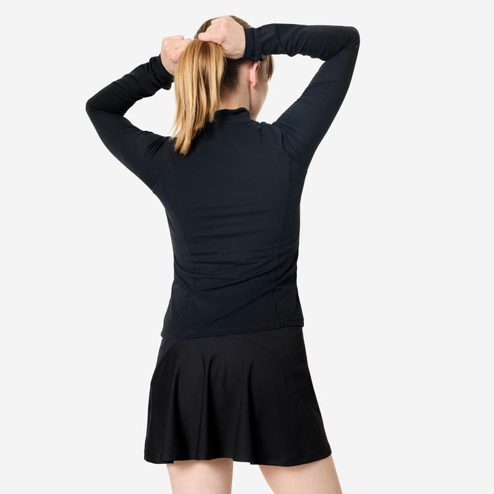 Actual product image Decathlon Trainingsjacke Damen tailliert - schwarz (M)