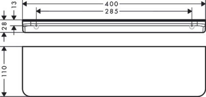 Image du produit hansgrohe Tablette Axor Universal Circular brushed gold optic