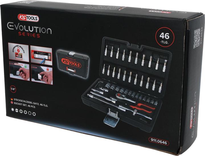 Actual product image KS Tools 1/4" Steckschlüssel-Satz