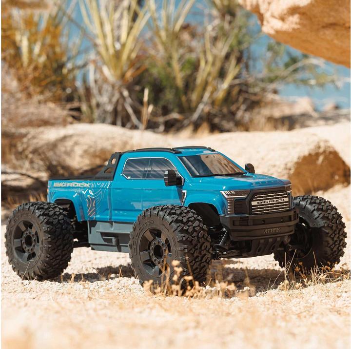 Produktbild Arrma Monster Truck Big Rock BLX 223S, Blau ARTR, 1:10 (ARR Almost-Ready-to-Race)